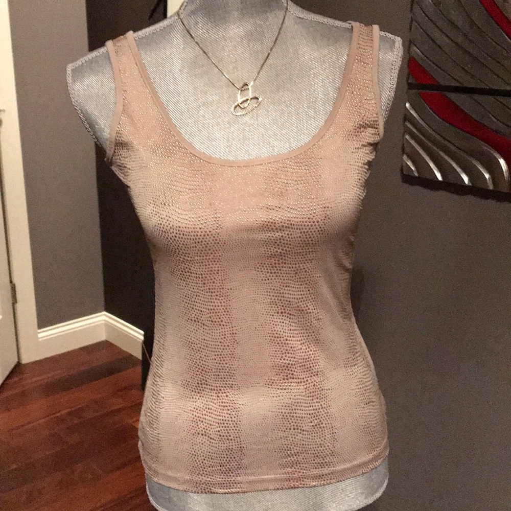 Gold/beige tank top